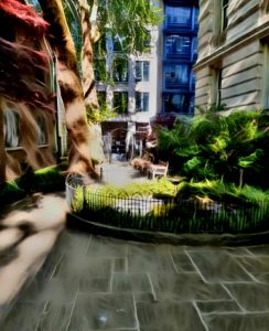 Postman's Park at evening 